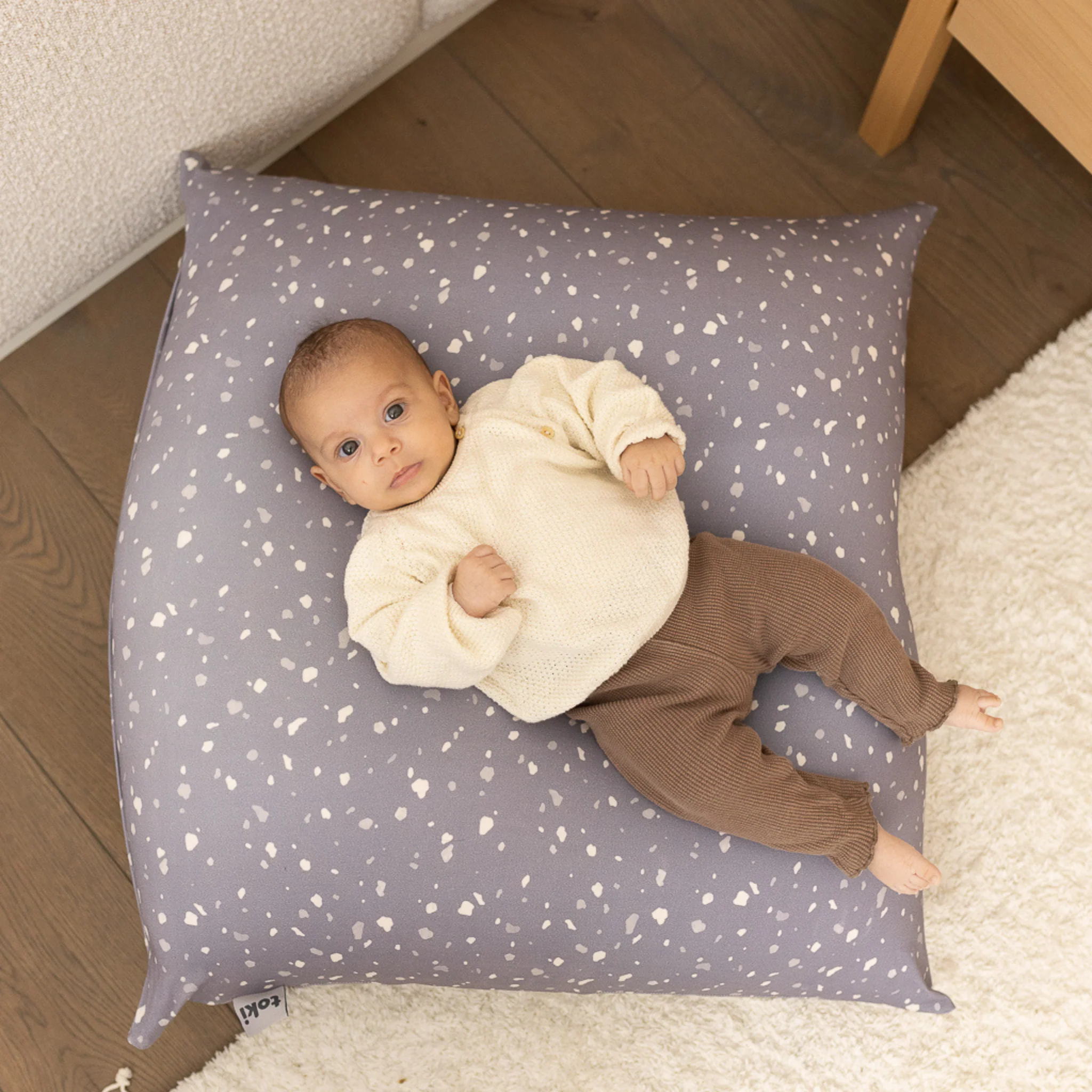 Toki Kids Terrazzo Slate Bean Bag - Image 6