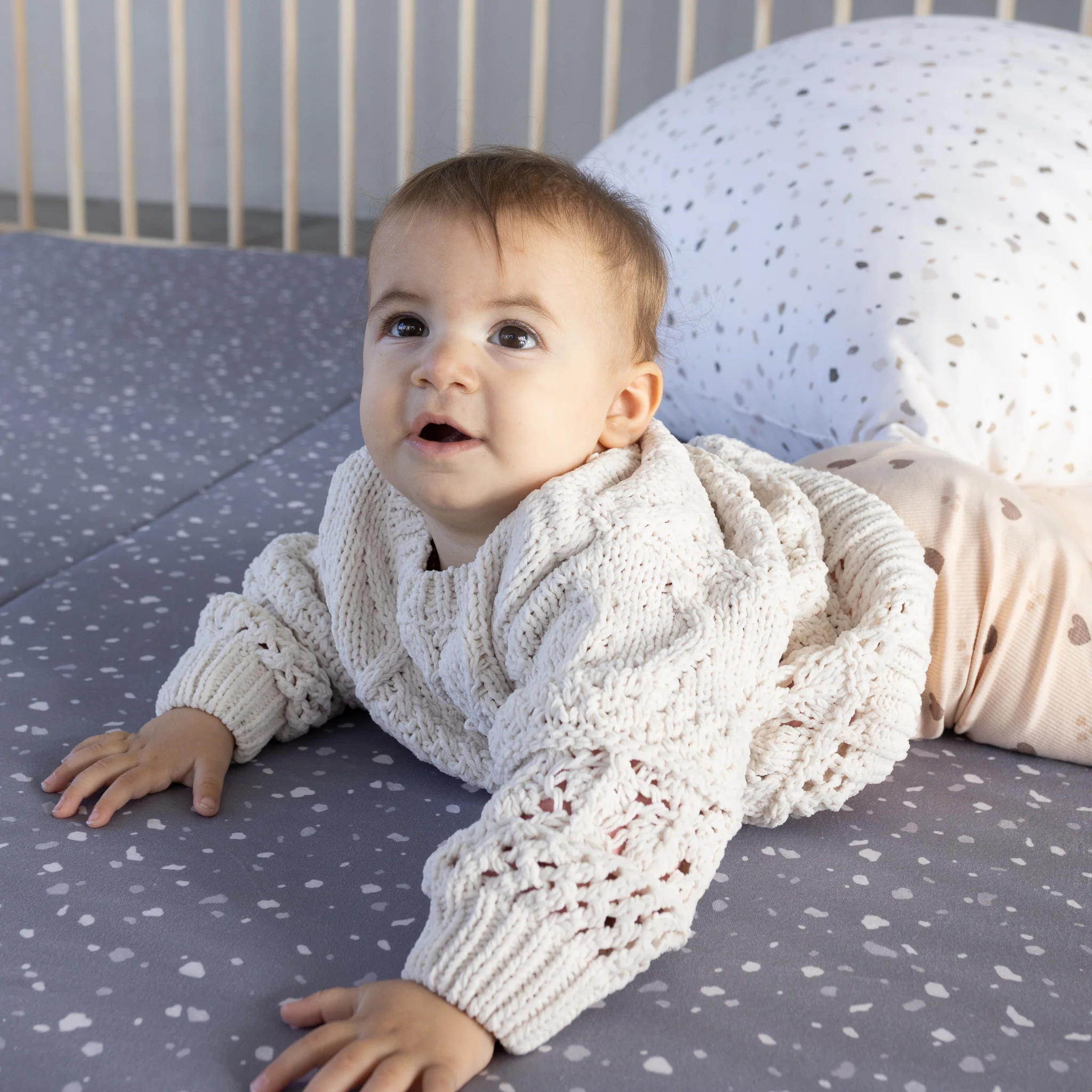 Toki Kids Terrazzo Slate Organic Cotton Mat - Image 11