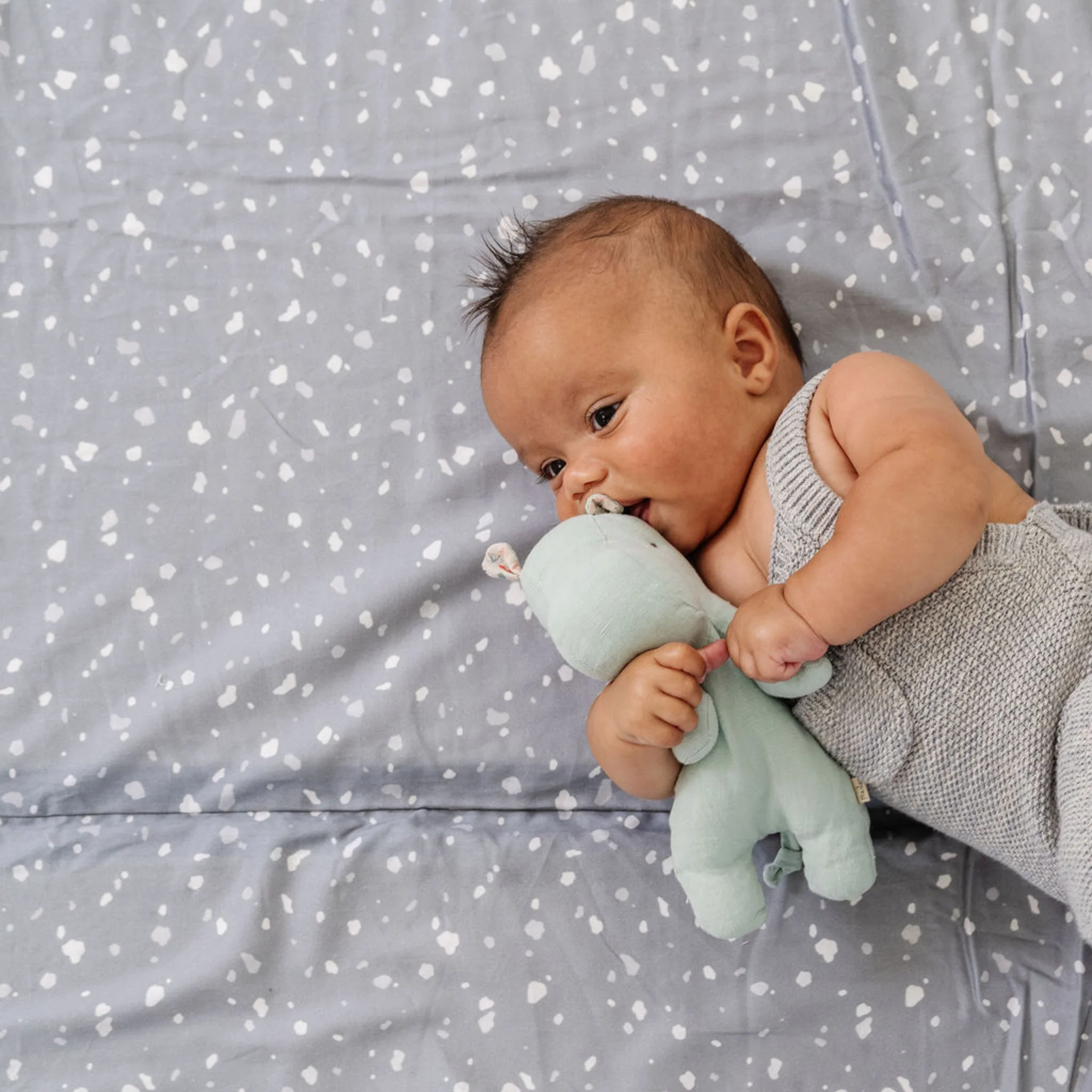 Toki Kids Terrazzo Slate Organic Cotton Mat - Image 16