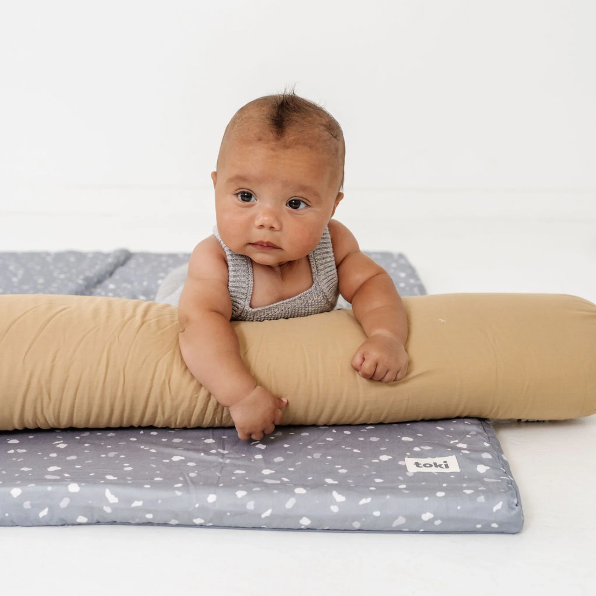 Toki Kids Terrazzo Slate Organic Cotton Mat - Image 3