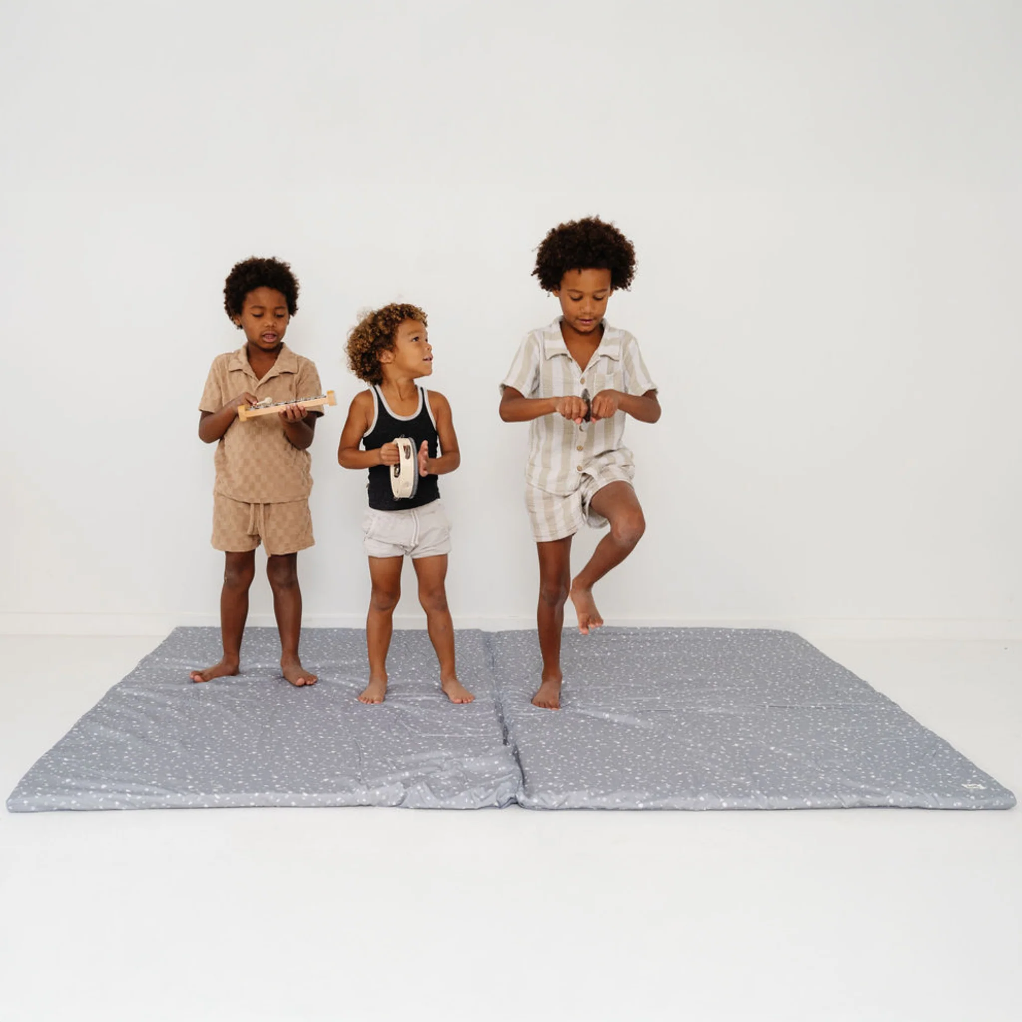 Toki Kids Terrazzo Slate Organic Cotton Mat - Image 9