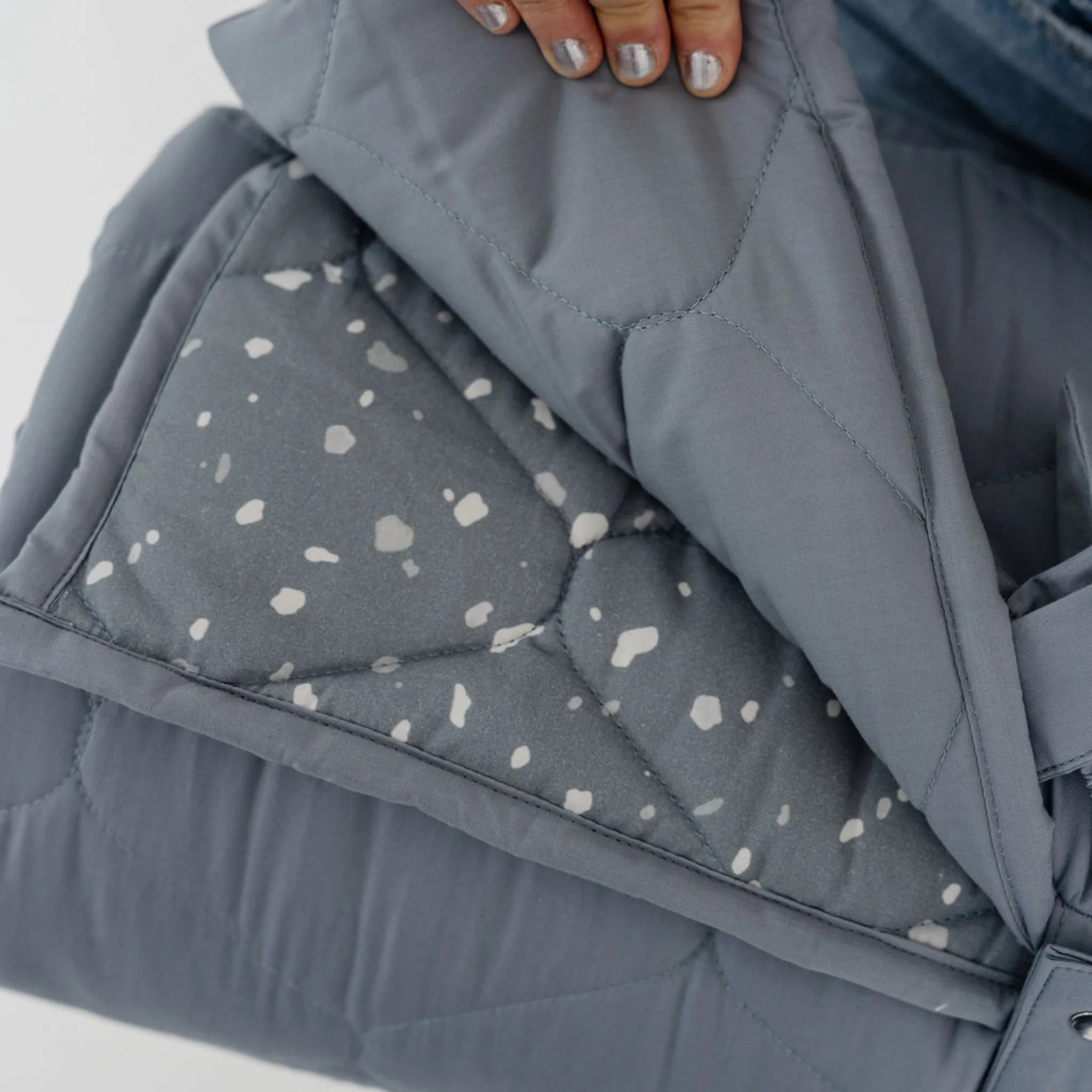 Toki Kids Terrazzo Slate Picnic Blanket - Image 3