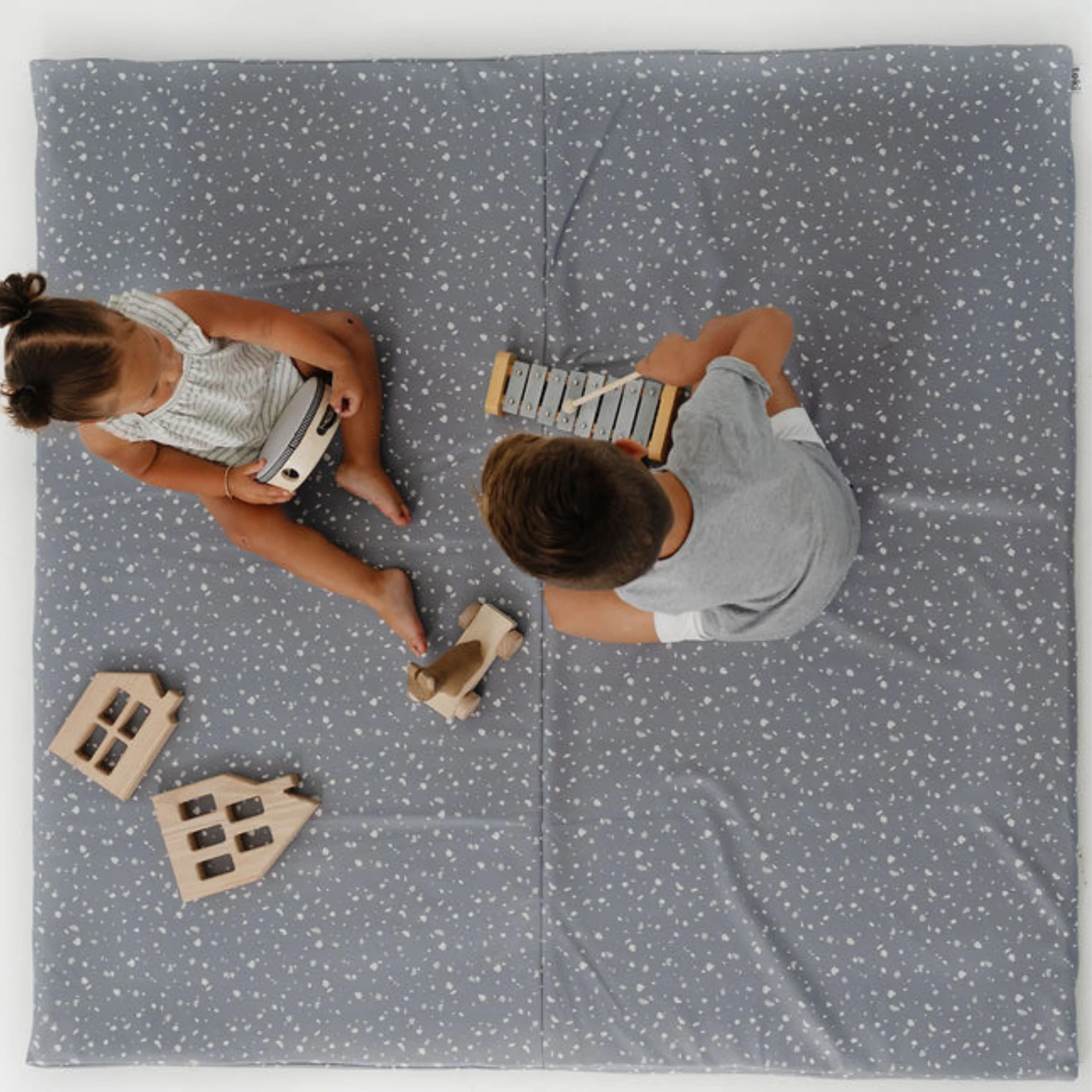 Toki Kids Terrazzo Slate Vegan Leather Mat - Image 8