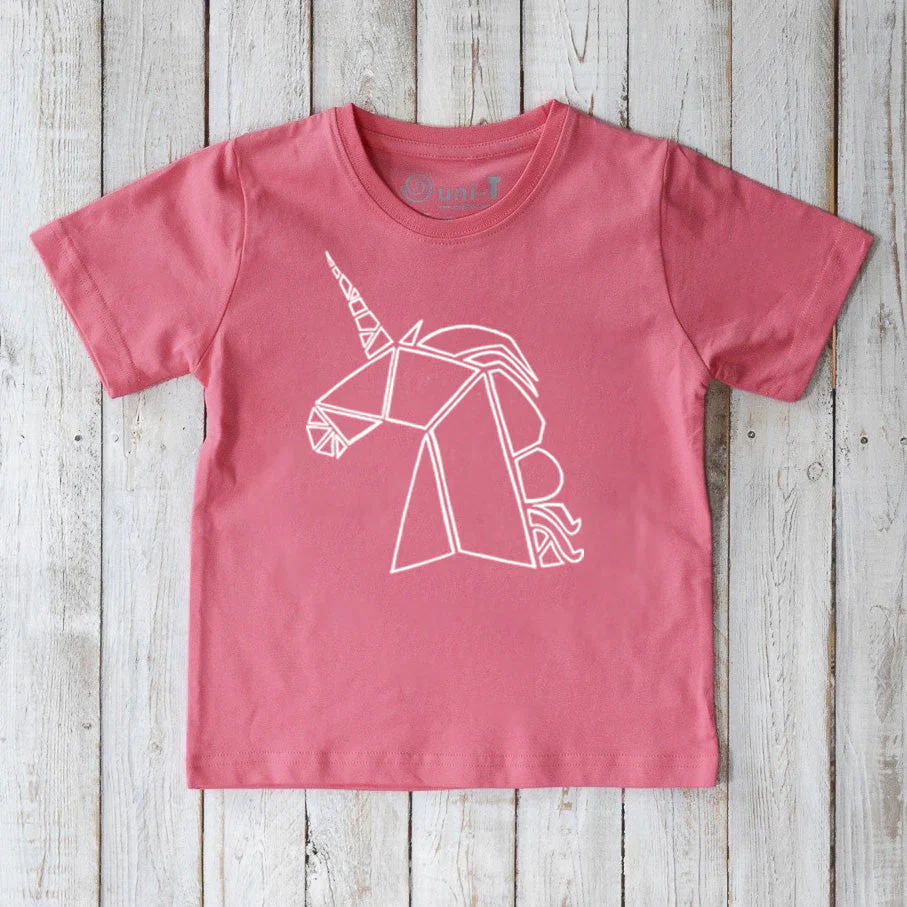 Uni-T Geometric Unicorn T-Shirt for Kids - Image 2