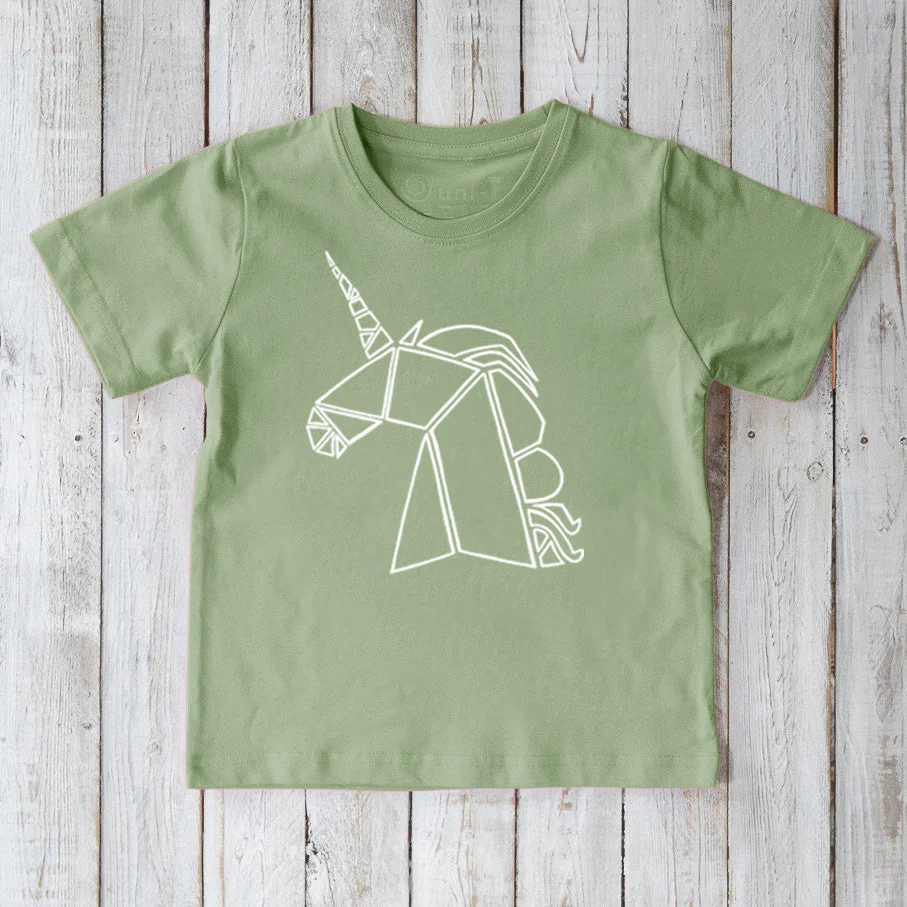Uni-T Geometric Unicorn T-Shirt for Kids - Image 4