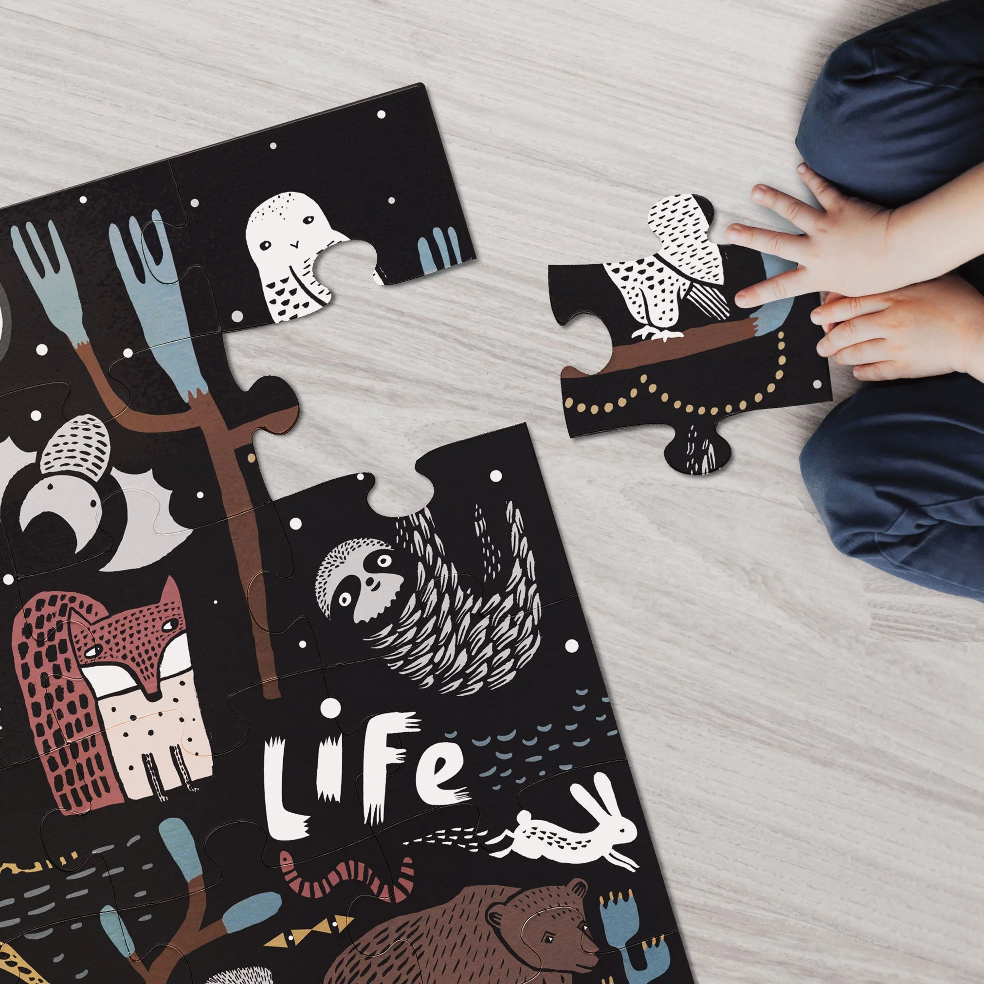 Wee Gallery Night Life Floor Puzzle - Image 8