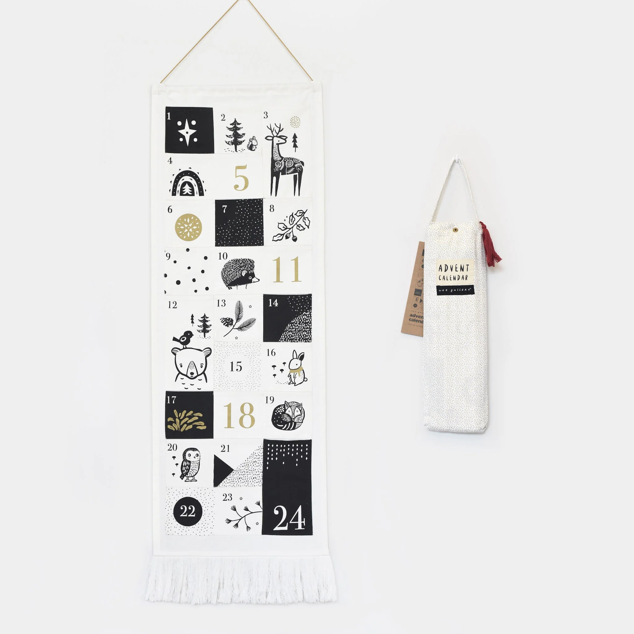 Wee Gallery Festive Friends 24 Pocket Advent Calendar - Image 5