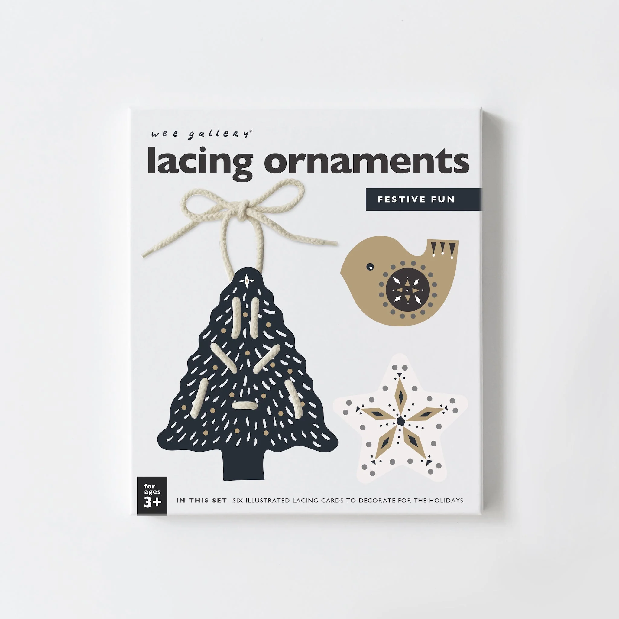 Wee Gallery Festive Fun Lacing Ornaments - Image 3