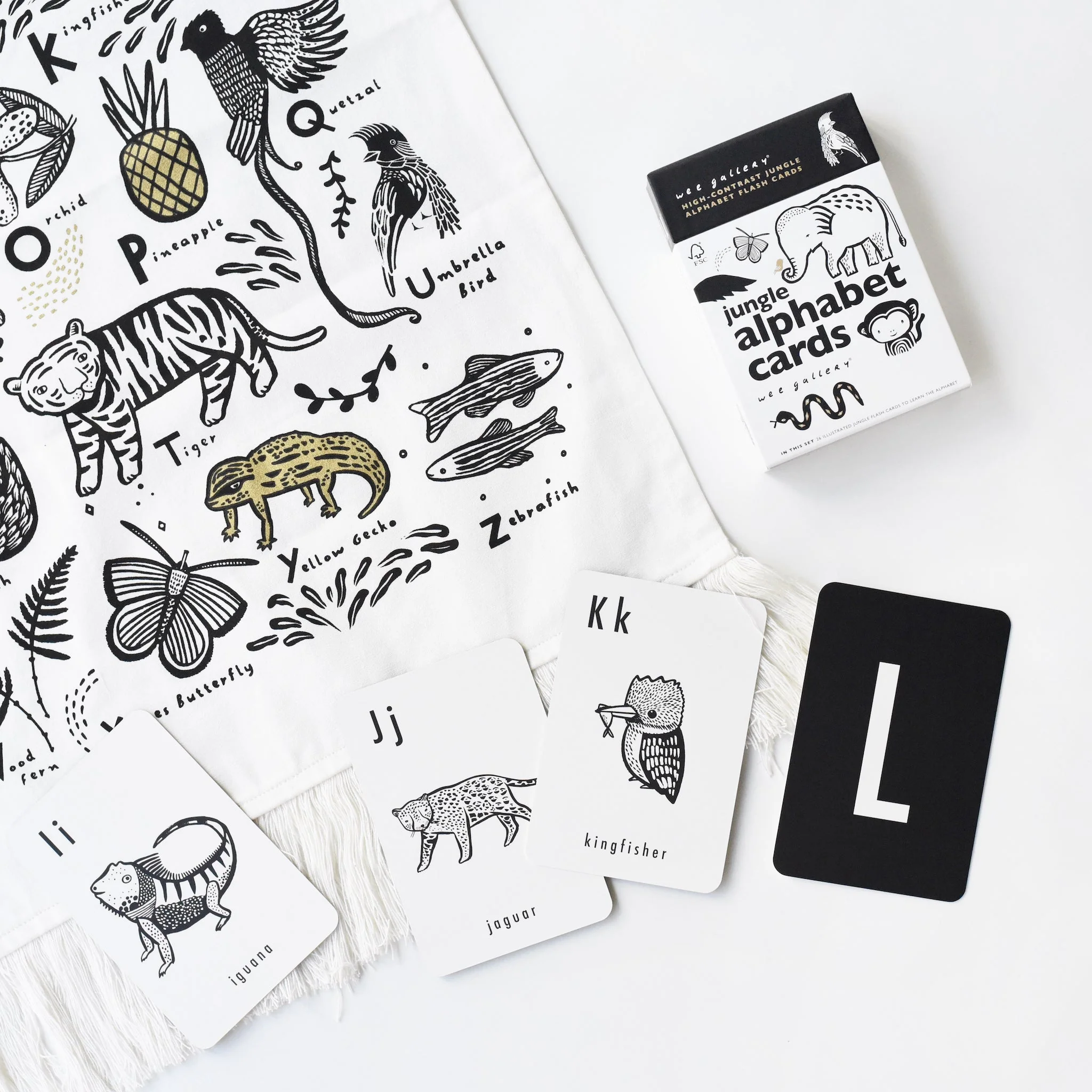 Wee Gallery Jungle Alphabet Cards - Image 4
