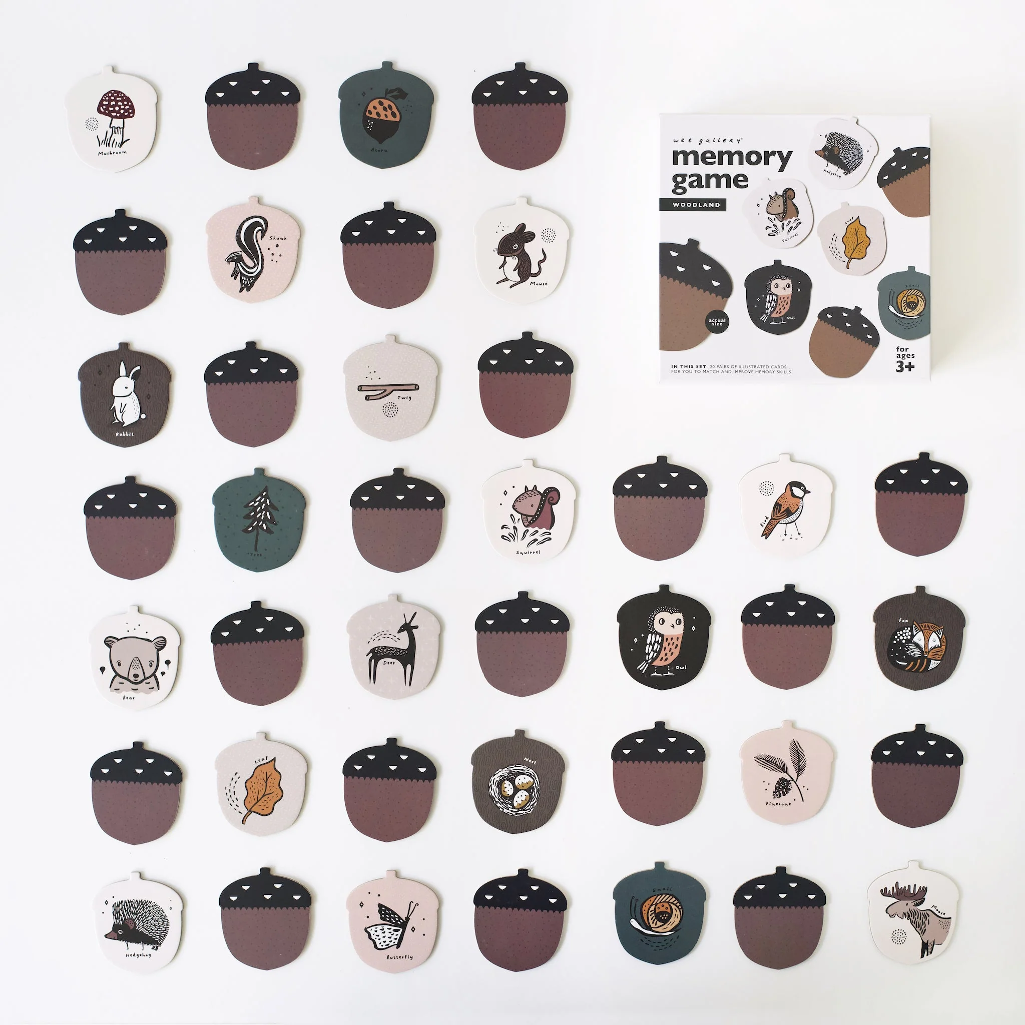 Wee Gallery Memory Game - Woodland - Image 4