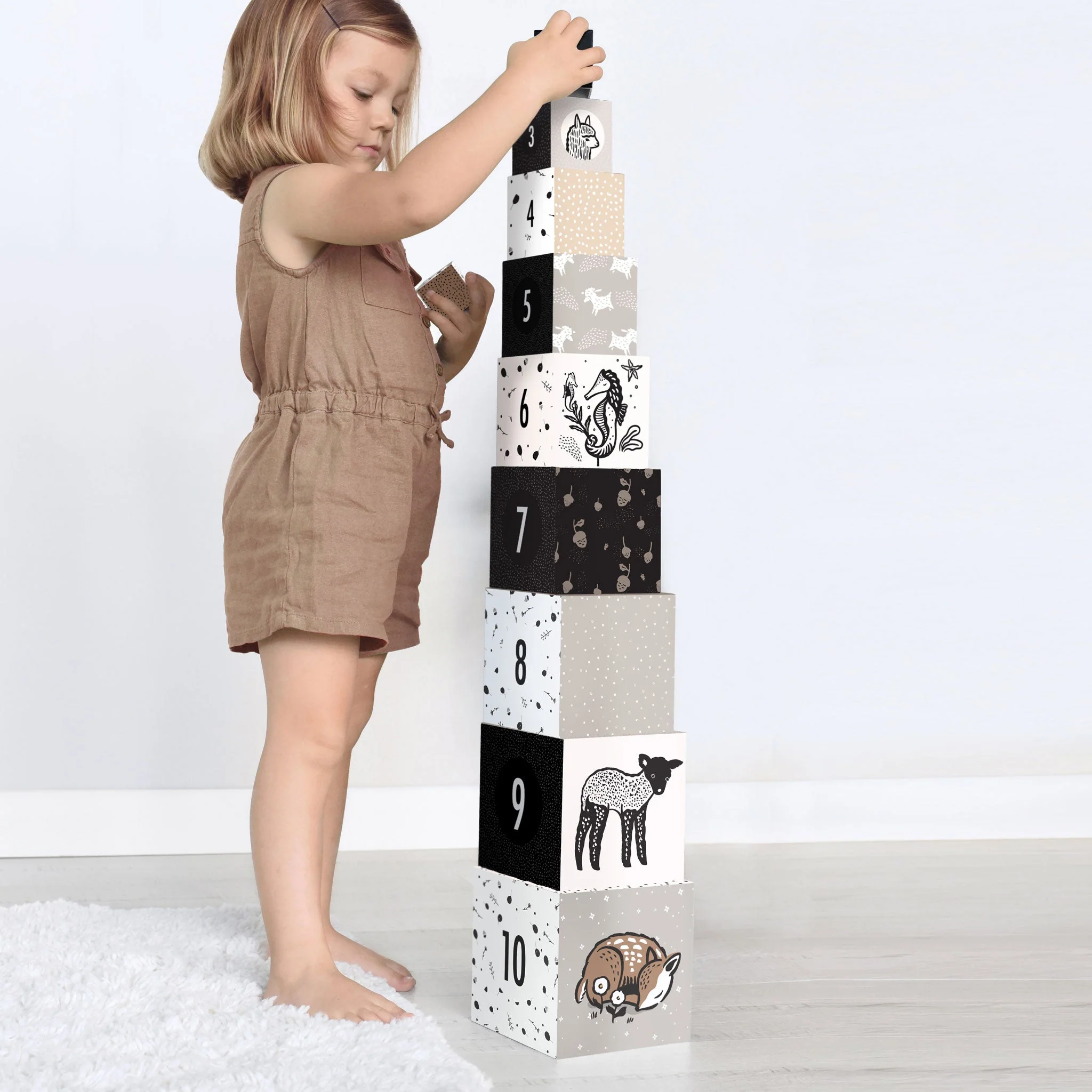 Wee Gallery Nesting Blocks - Baby Animals - Image 5