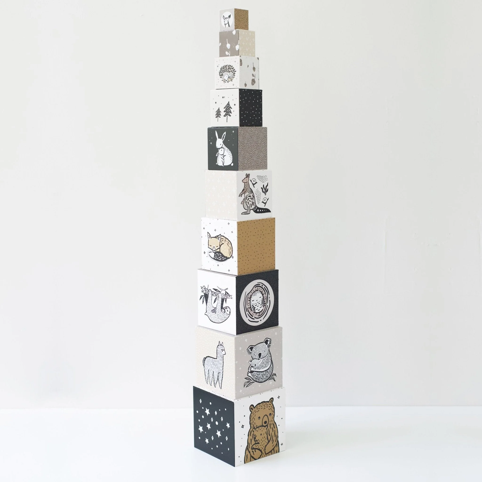 Wee Gallery Nesting Blocks - Baby Animals - Image 7