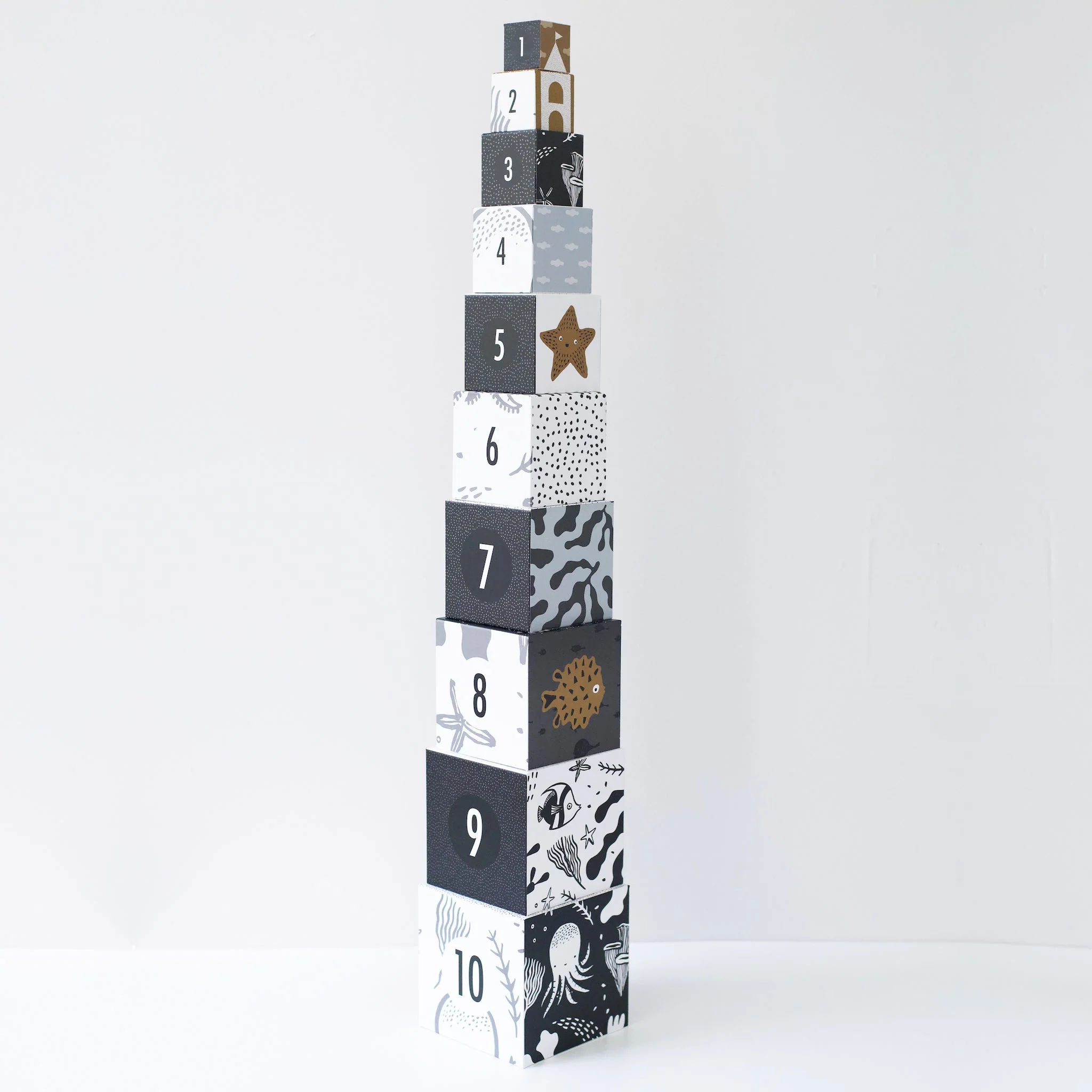 Wee Gallery Nesting Blocks - Ocean Animals - Image 3