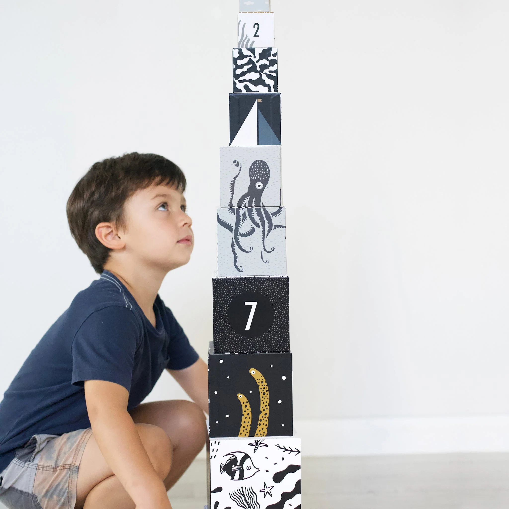 Wee Gallery Nesting Blocks - Ocean Animals - Image 5