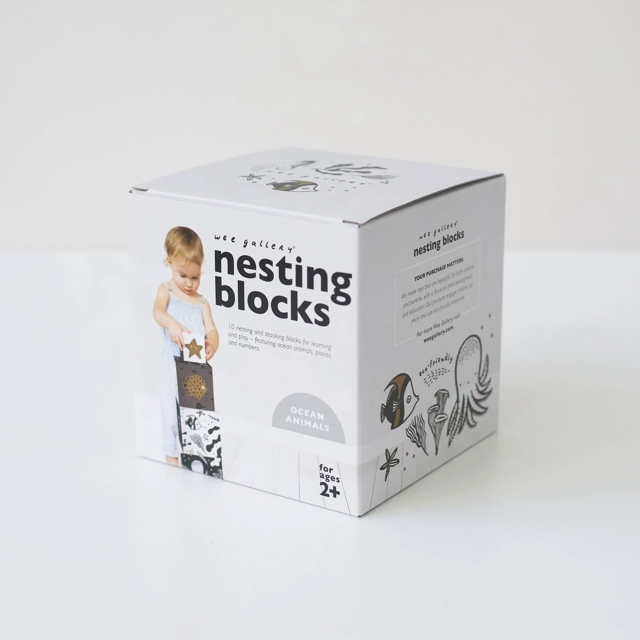 Wee Gallery Nesting Blocks - Ocean Animals - Image 6