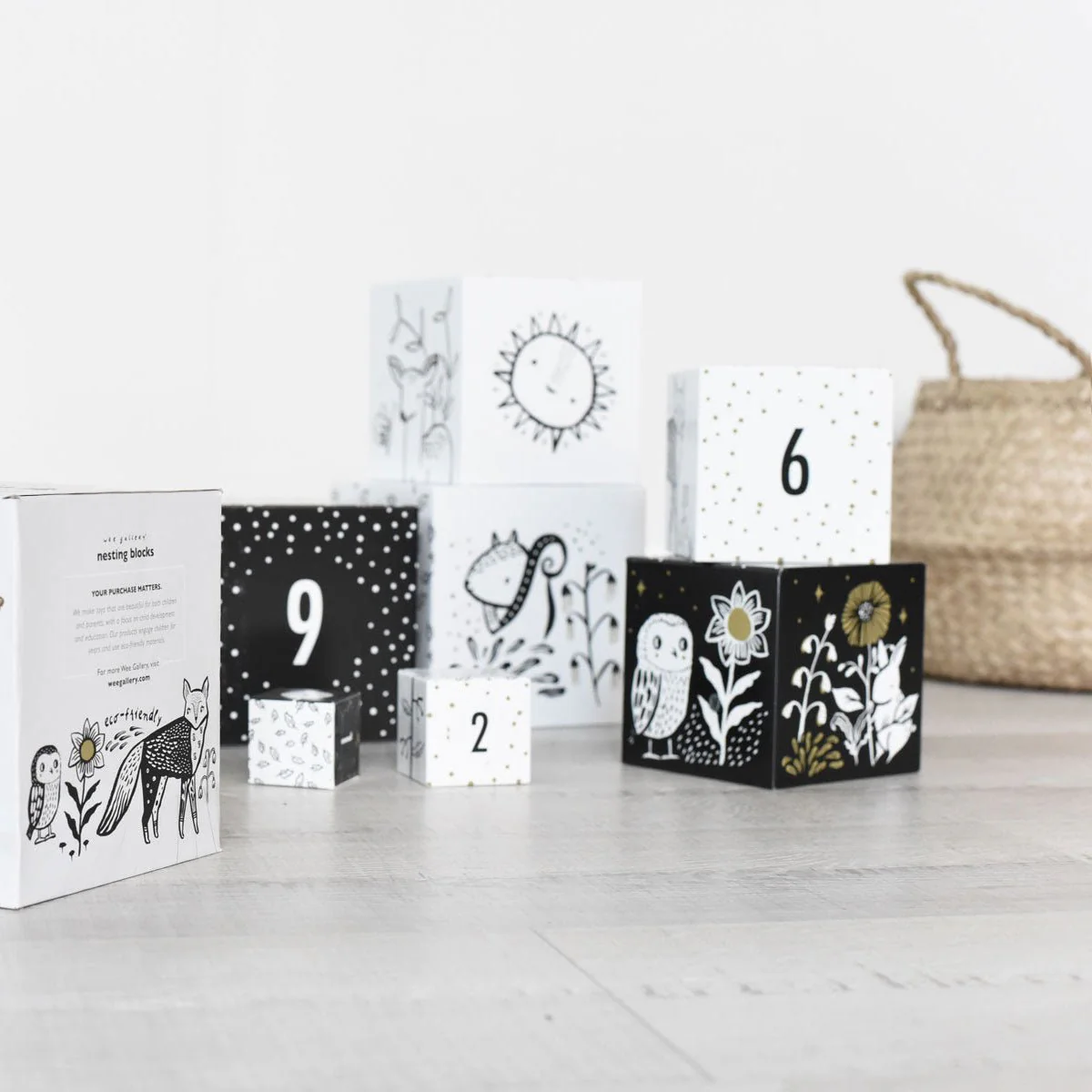 Wee Gallery Nesting Blocks - Woodland Numbers - Image 7