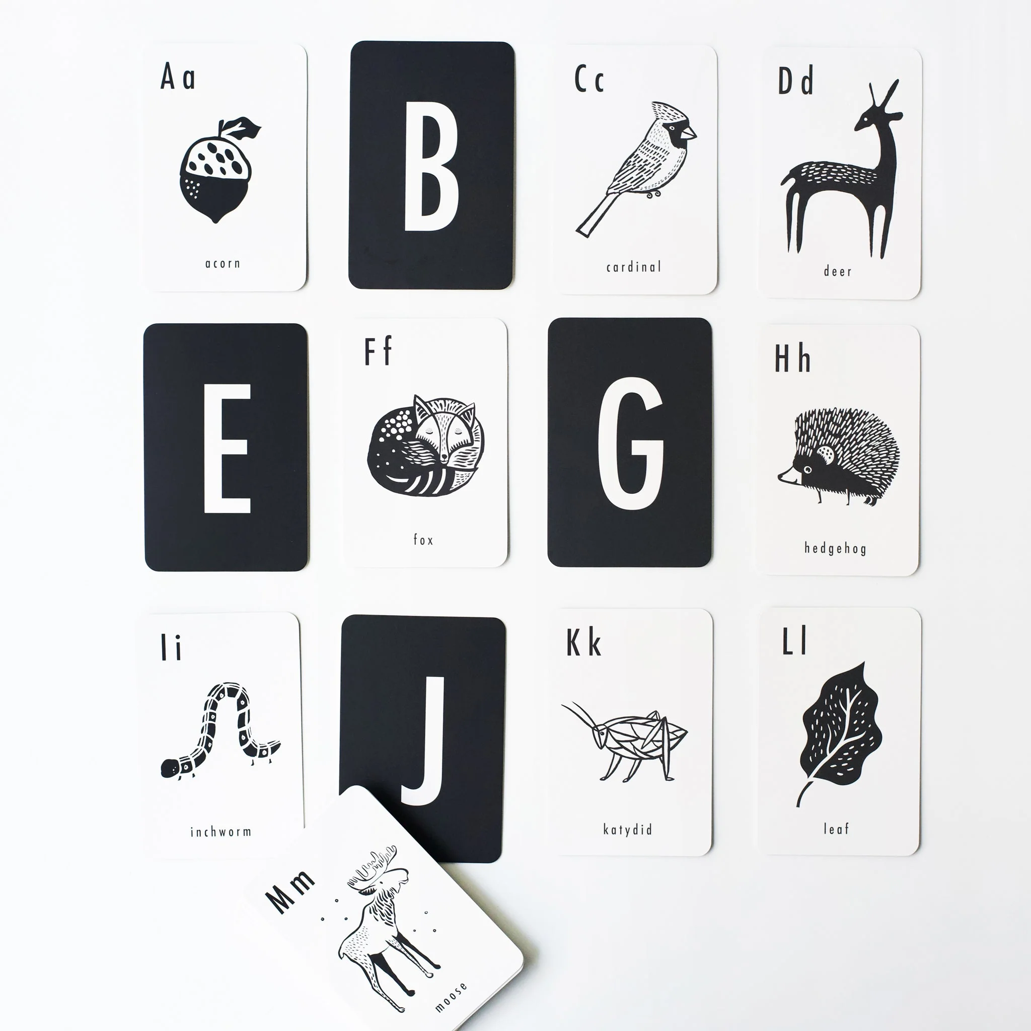 Wee Gallery Woodland Alphabet Cards - Image 4