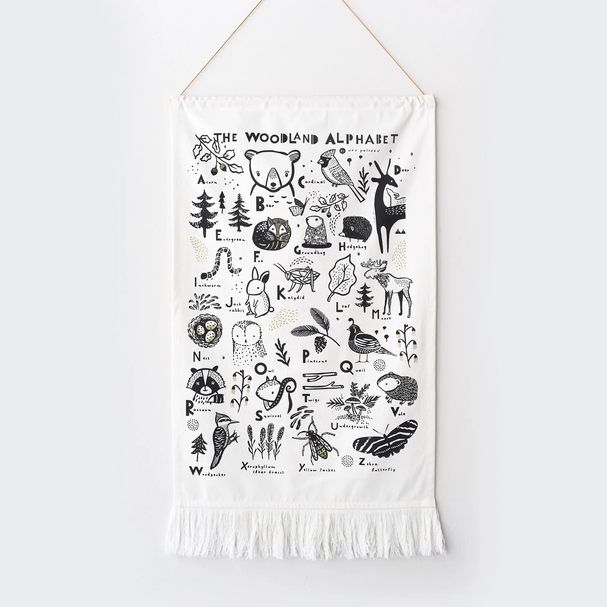 Wee Gallery Woodland Alphabet Tapestry - Image 4
