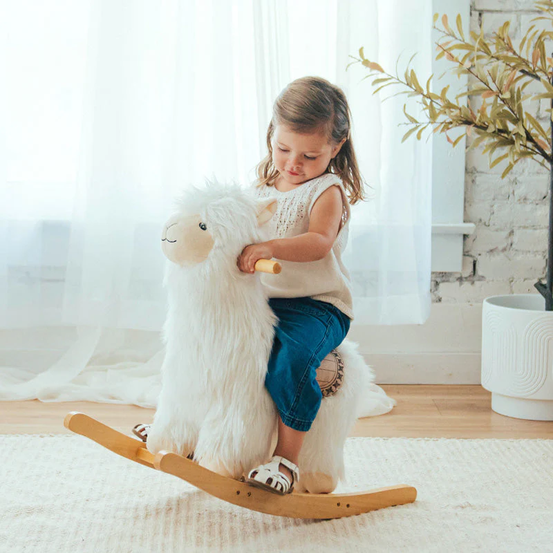 Wonder and Wise Alpaca Rocker with Saddle - Image 3