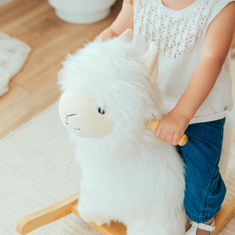 Wonder and Wise Alpaca Rocker with Saddle - Image 5