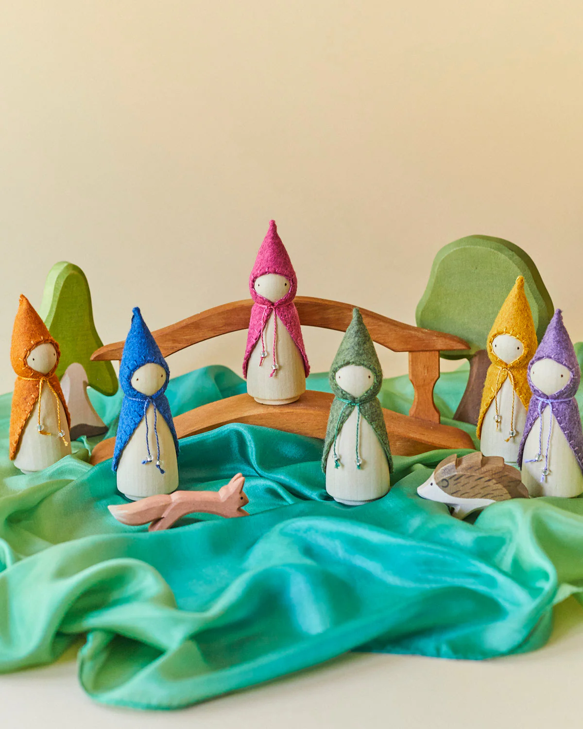 Wonderheart Green Wooden Gnome - Image 12