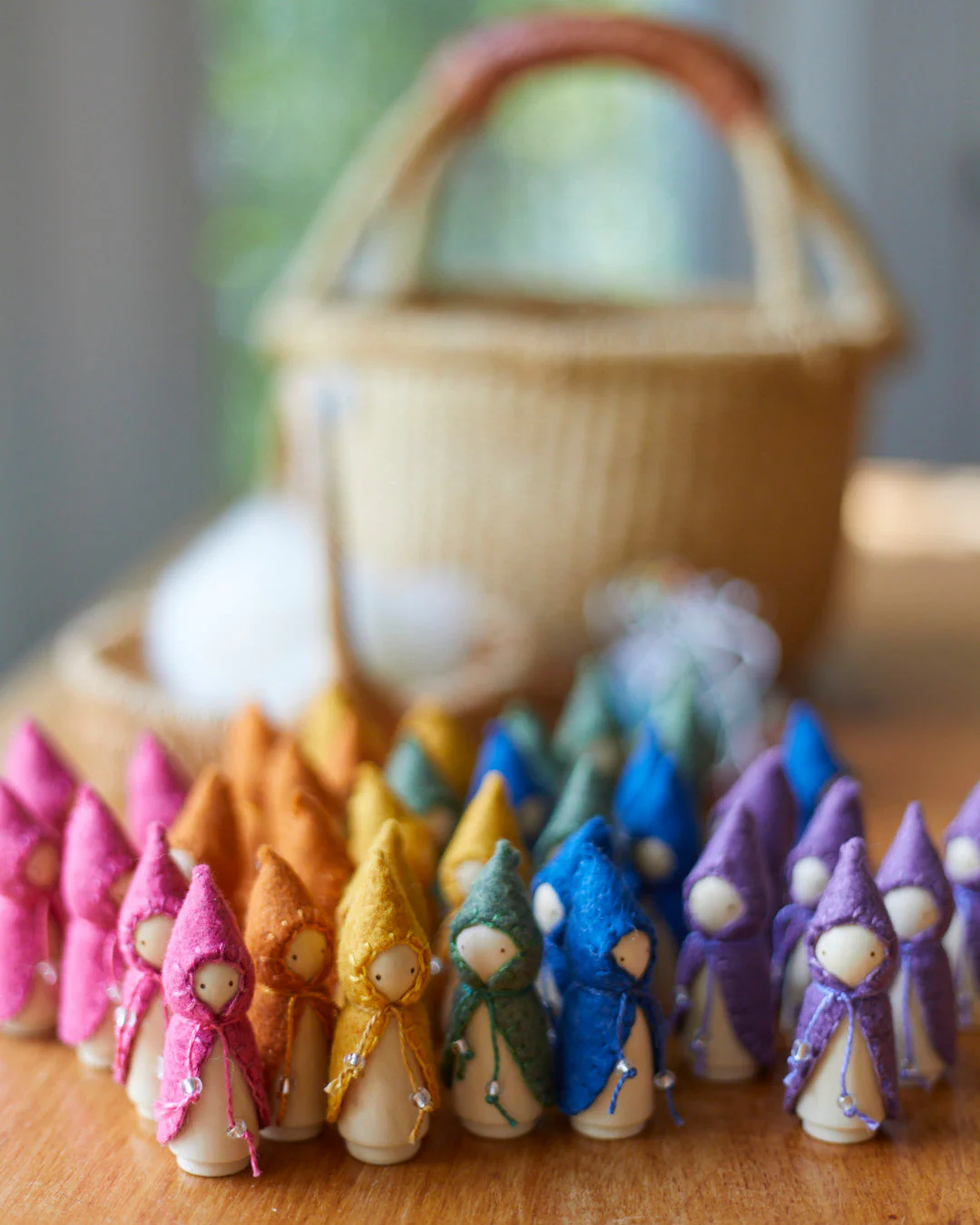Wonderheart Mini Blue Wooden Gnome - Image 8