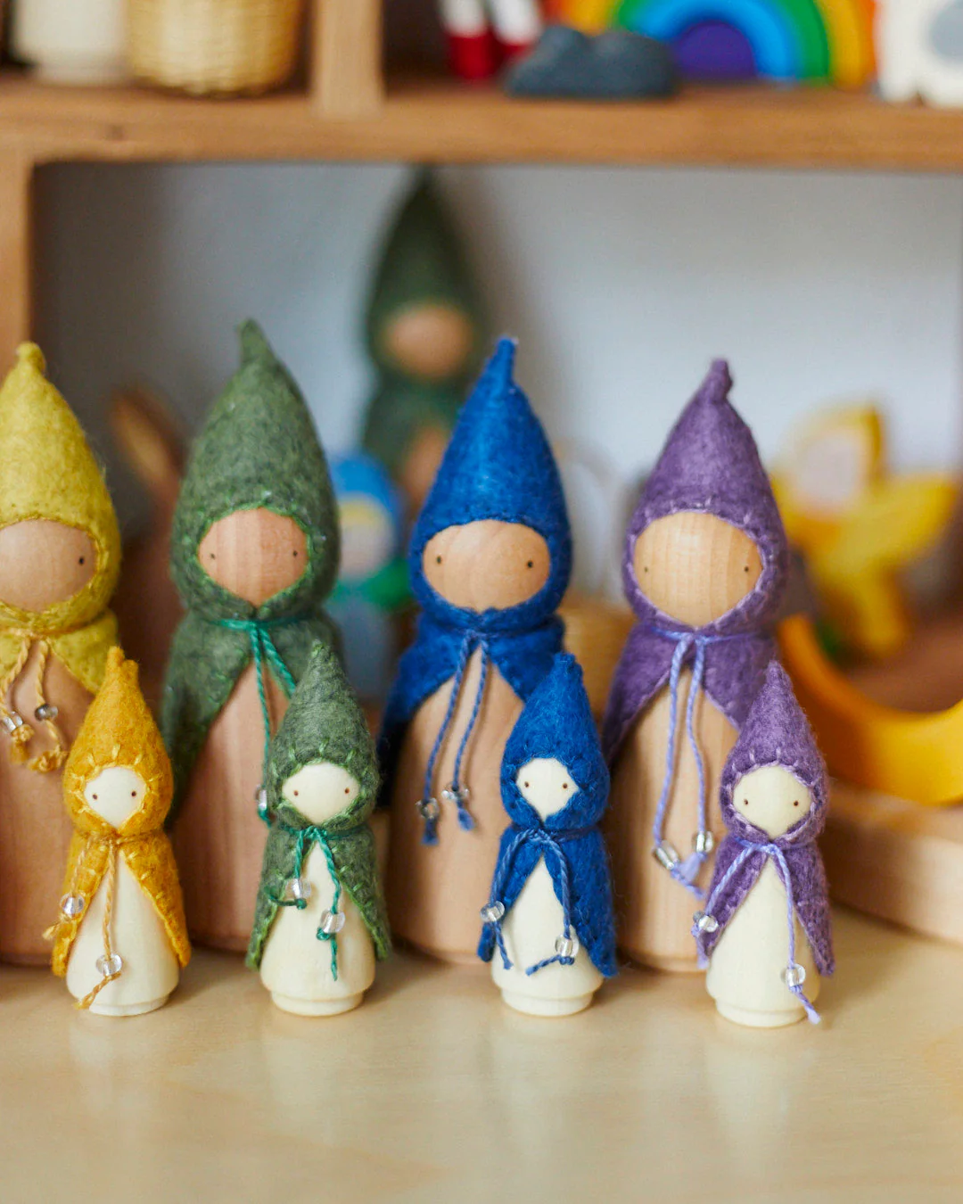 Wonderheart Mini Green Wooden Gnome - Image 6