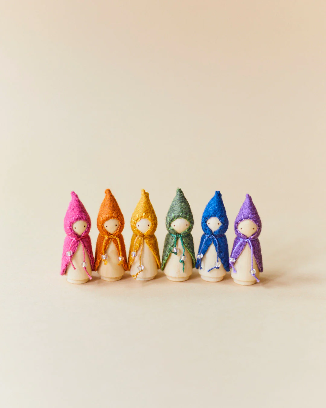 Wonderheart Mini Pink Wooden Gnome - Image 3