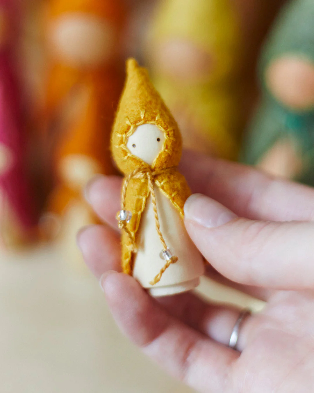 Wonderheart Mini Rainbow Wooden Gnome Set - Image 7