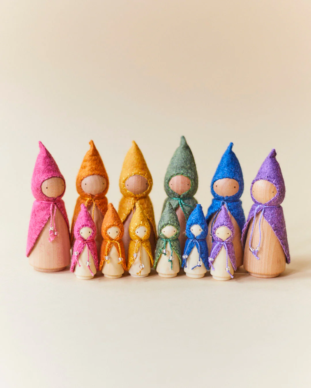 Wonderheart Mini Yellow Wooden Gnome - Image 7