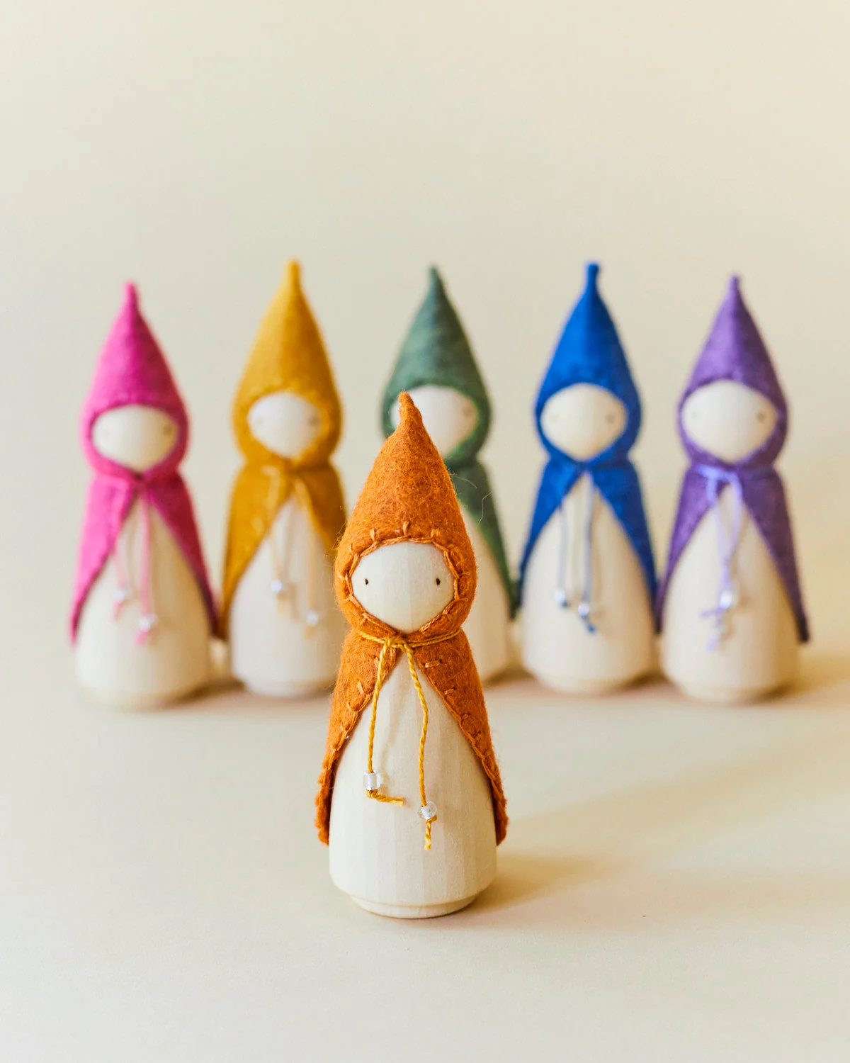 Wonderheart Orange Wooden Gnome - Image 15
