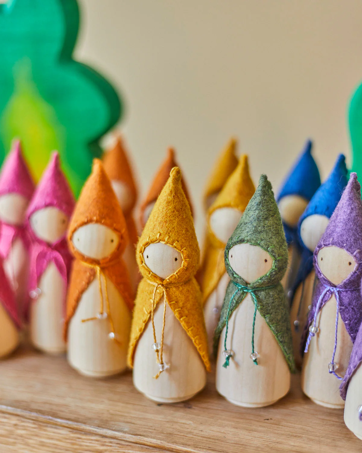 Wonderheart Orange Wooden Gnome - Image 24