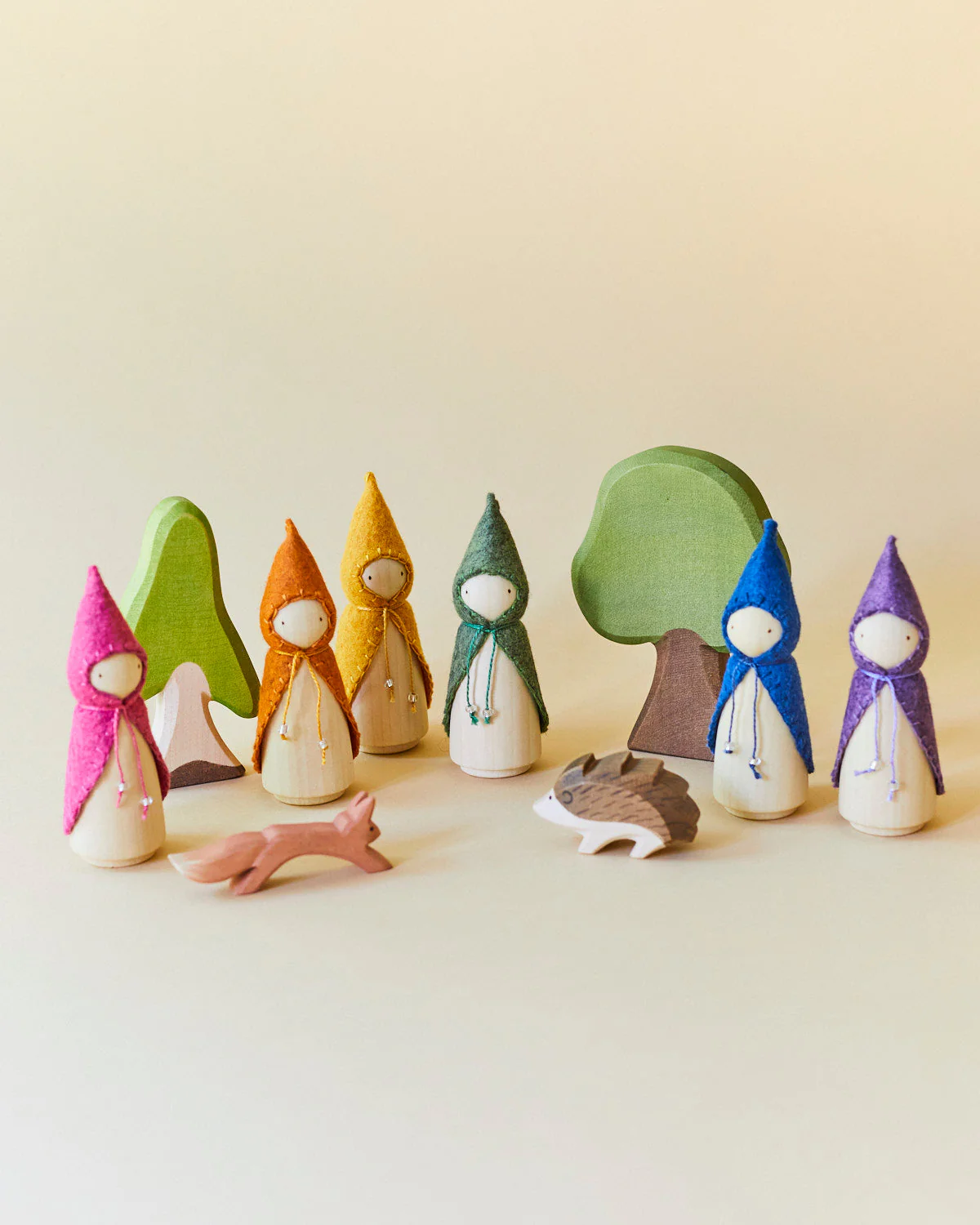 Wonderheart Orange Wooden Gnome - Image 9