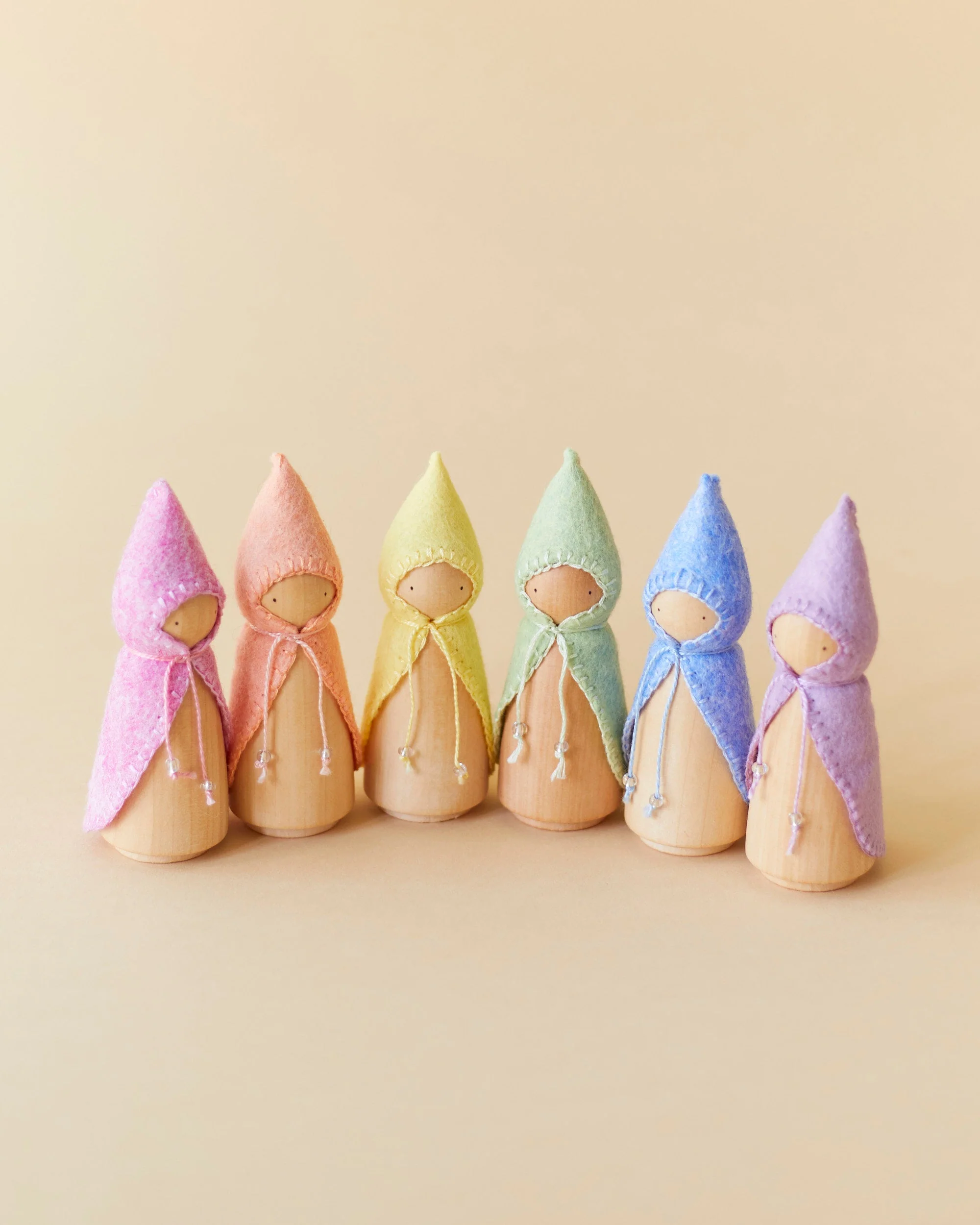 Wonderheart Pastel Blue Wooden Gnome - Image 12