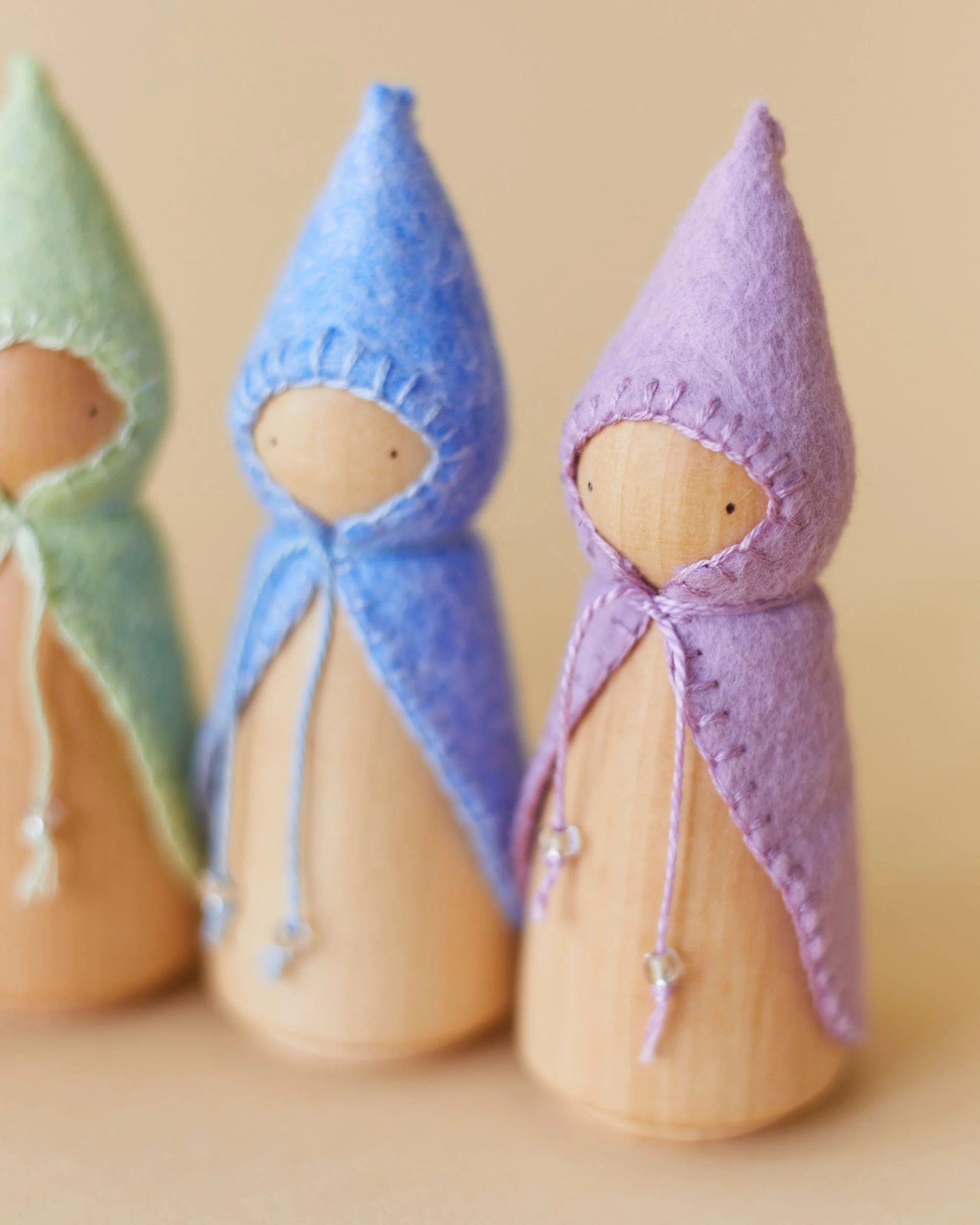 Wonderheart Pastel Rainbow Wooden Gnome Set - Image 7