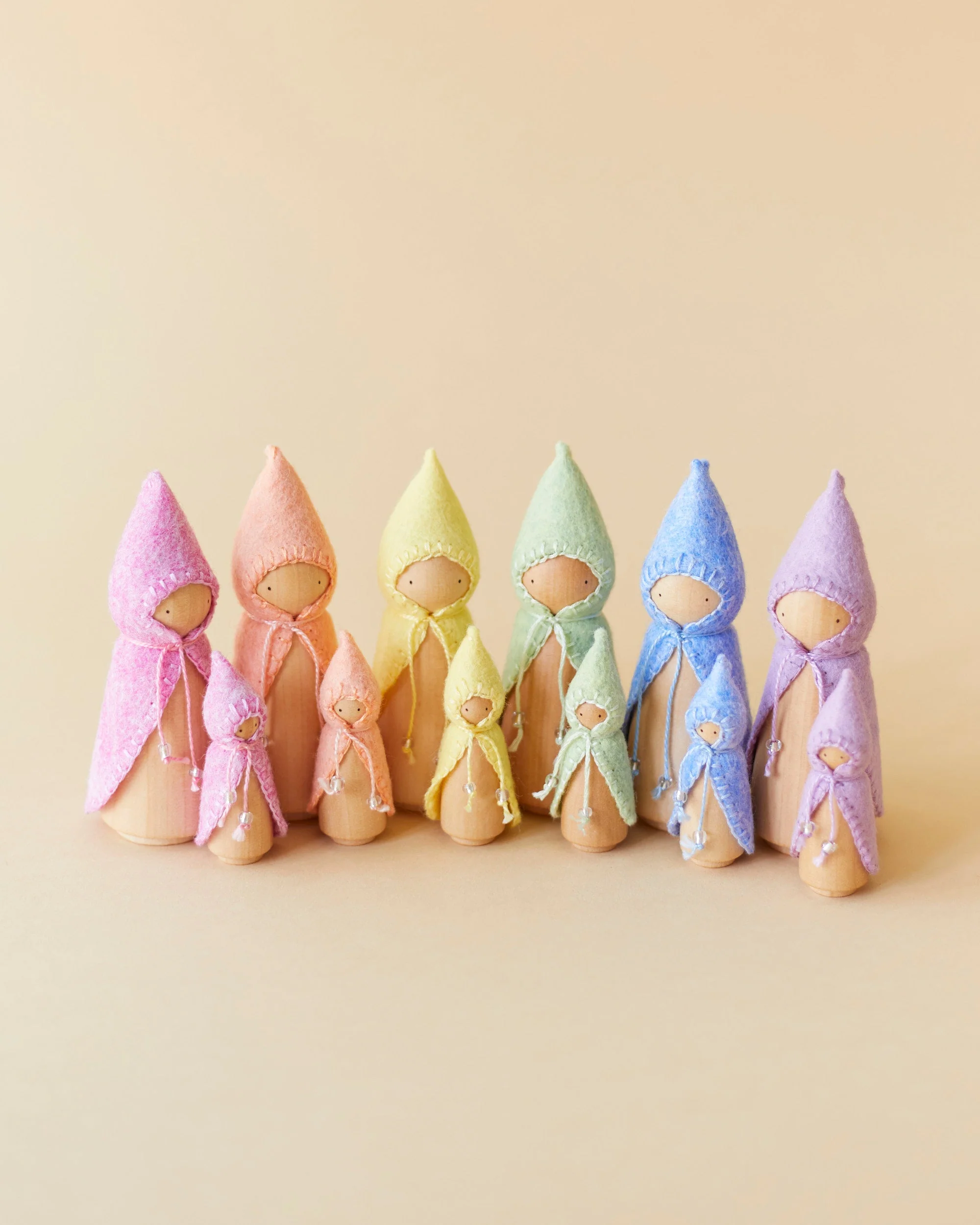 Wonderheart Pastel Yellow Wooden Gnome - Image 14