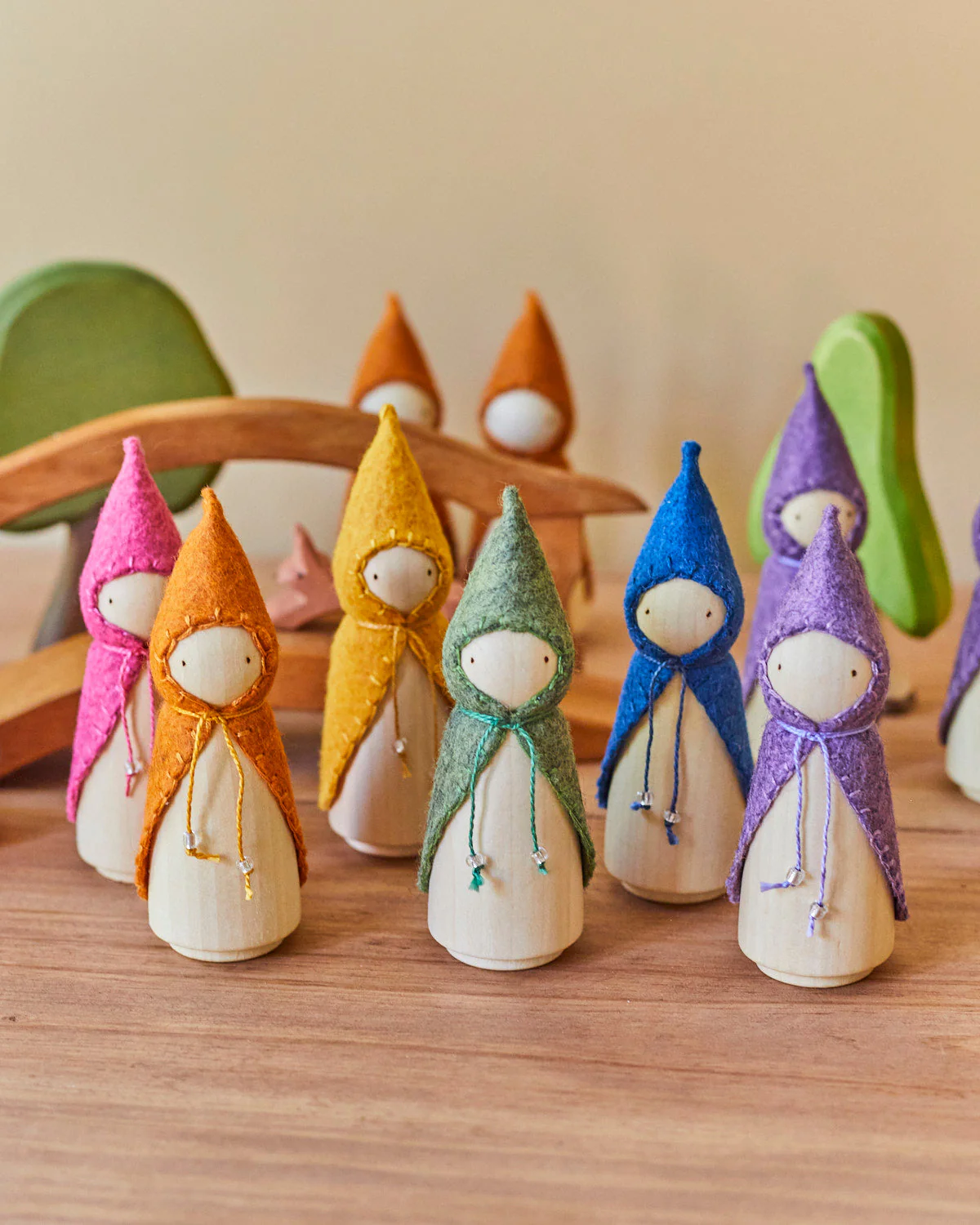 Wonderheart Pink Wooden Gnome - Image 17