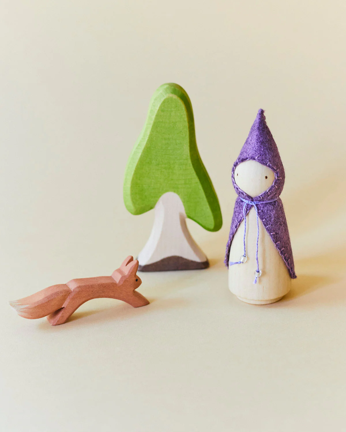 Wonderheart Purple Wooden Gnome - Image 10