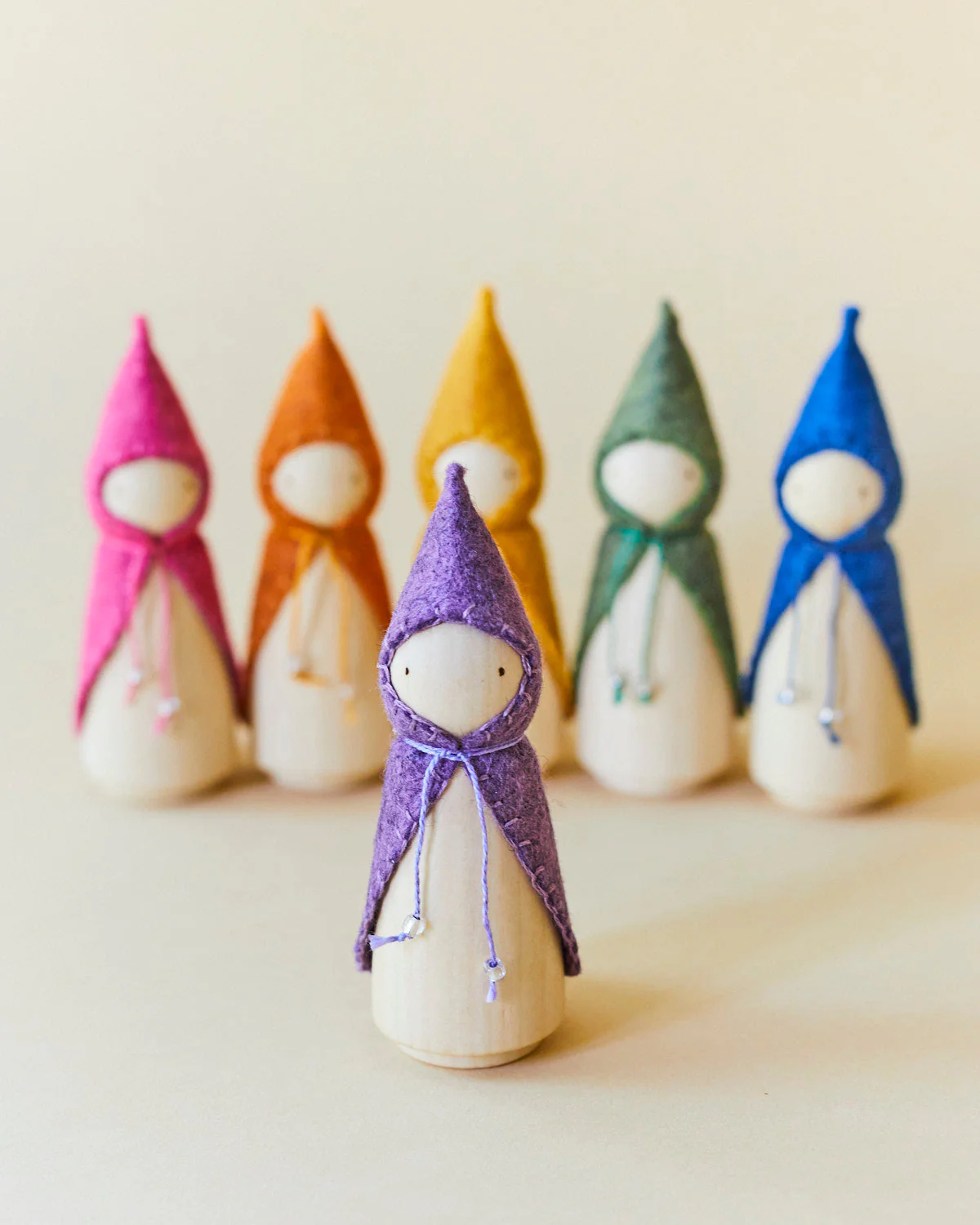 Wonderheart Purple Wooden Gnome - Image 11
