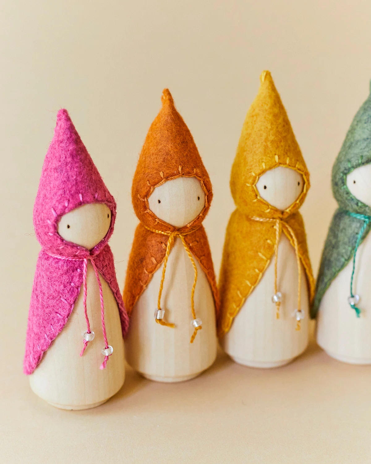 Wonderheart Rainbow Wooden Gnome Set - Image 3