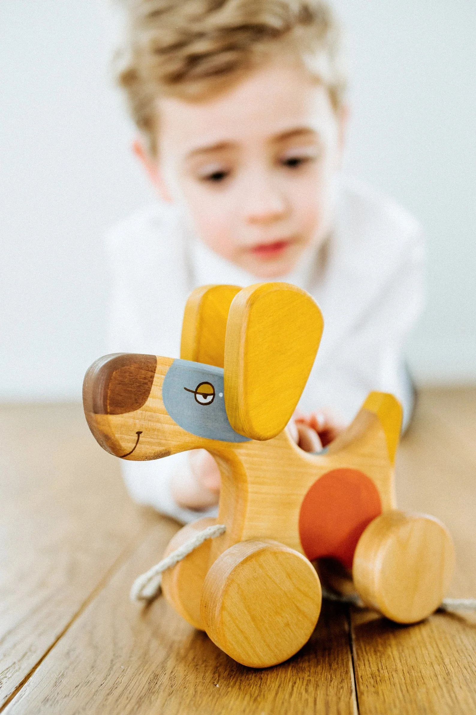 Wooden Pull Toy - Terrier Dog - Image 4